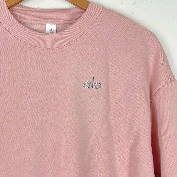 Alo Yoga Accolade Crew Neck Pullover NWT Pink Quartz Size XS - Picture 5 of 14
